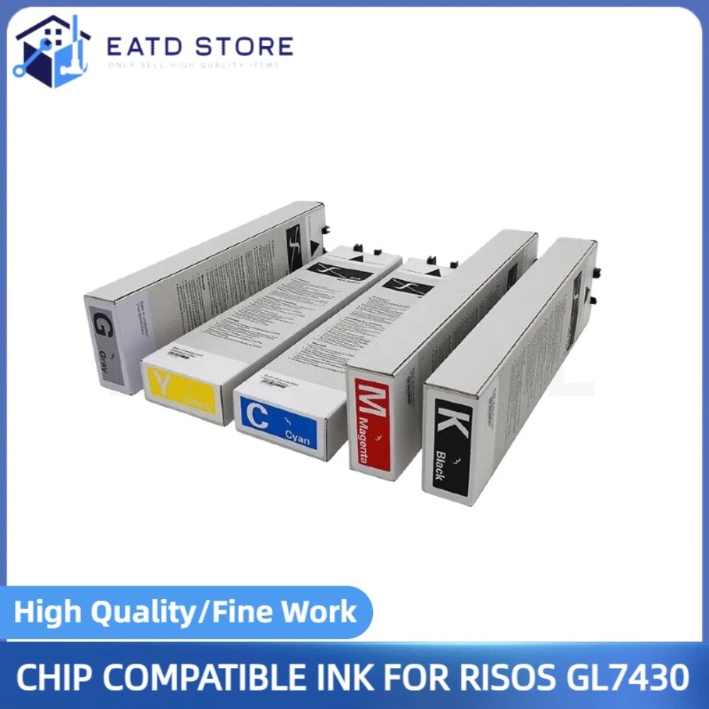 NEW Chip Compatible Ink Cartridge Refill for Risos Comcolors GL 7430