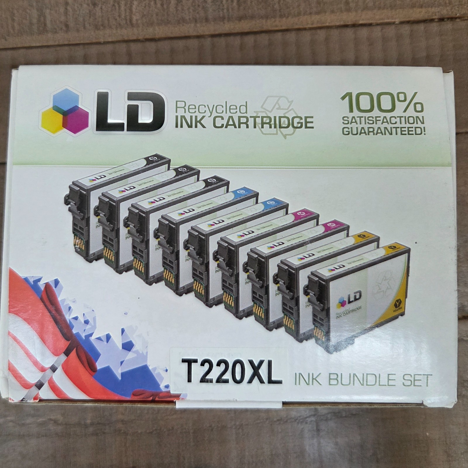 9 Pack LD 220XL/T220XL High Yield Black/Color Ink Recycled Ink Cartridges