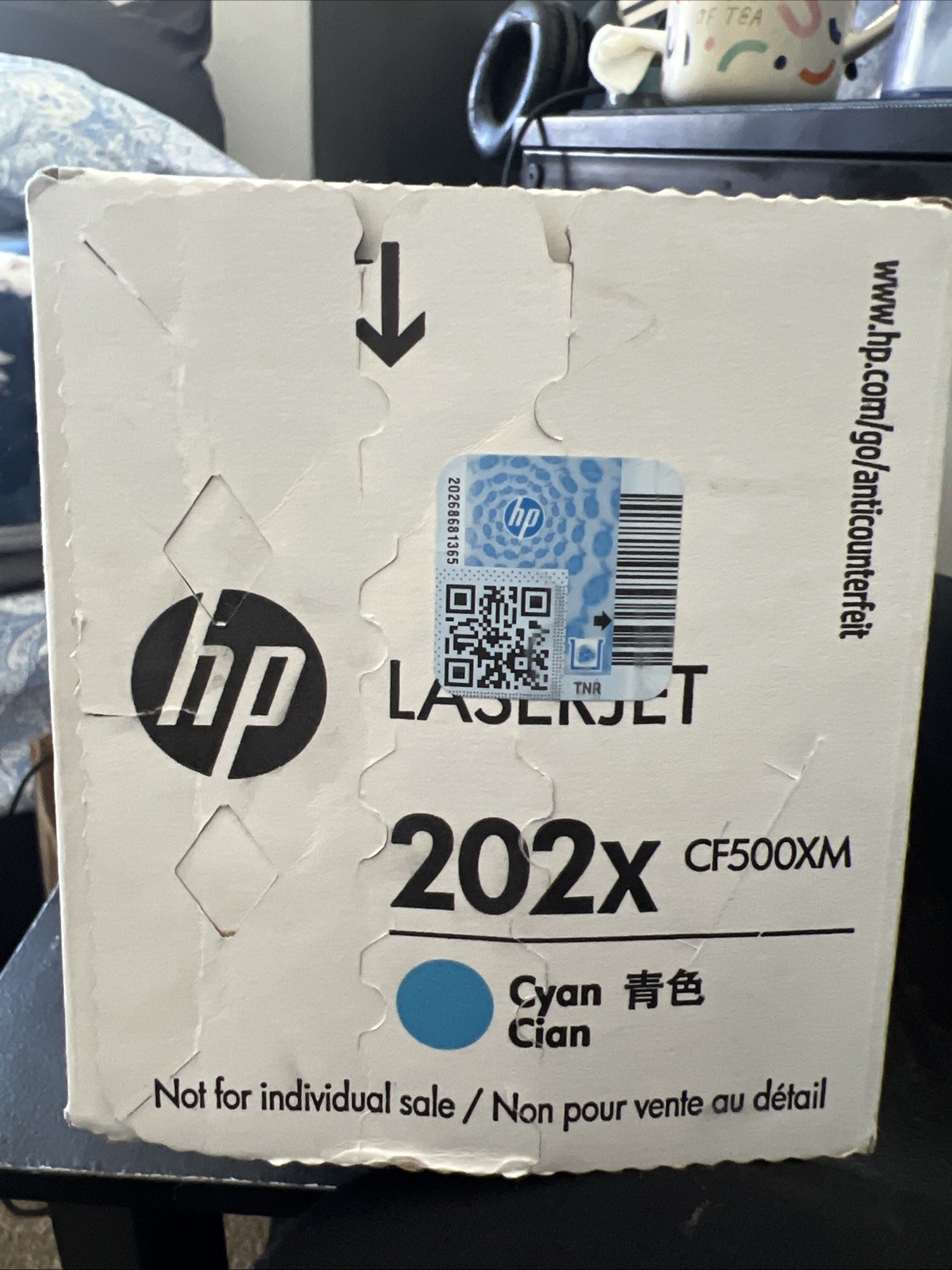 HP 202X Cyan Cian only High-yield Toner Cartridges , MFP M281 Series | CF500XM