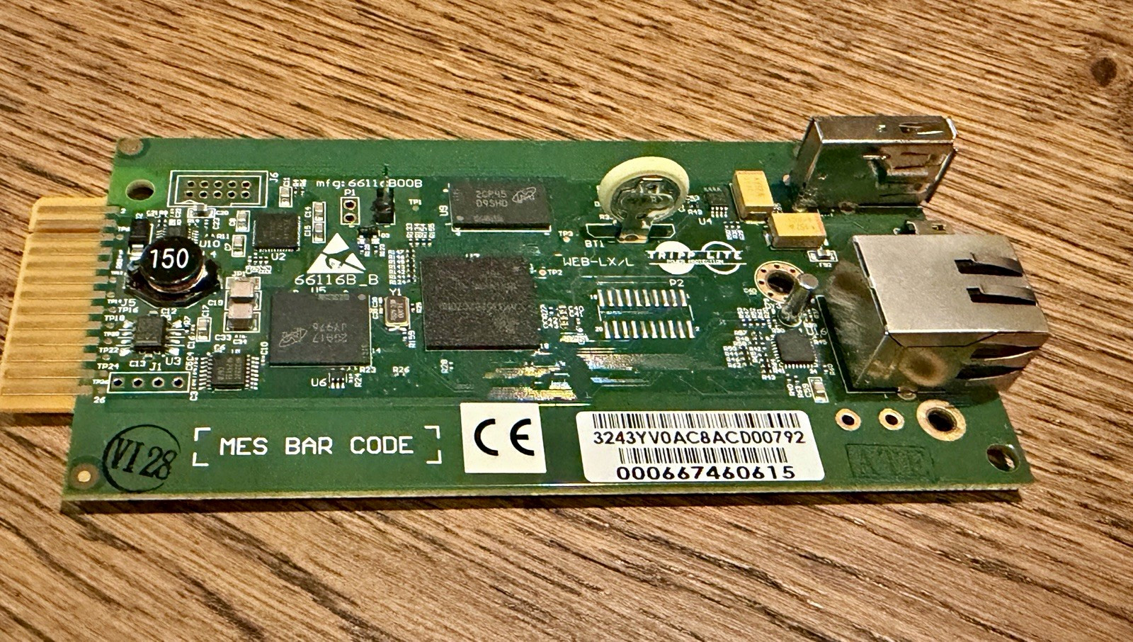 Tripp Lite WEBCARDLX 66116B-B Web Management Network Card UPS/PDU Web-LX/L
