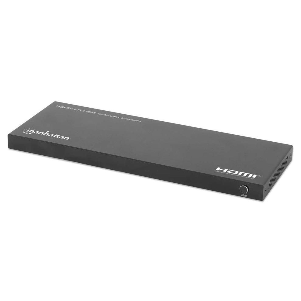 Manhattan 208451 4K@60Hz 8-Port Hdmi Splitter With Downscaling, Splits One ~E~