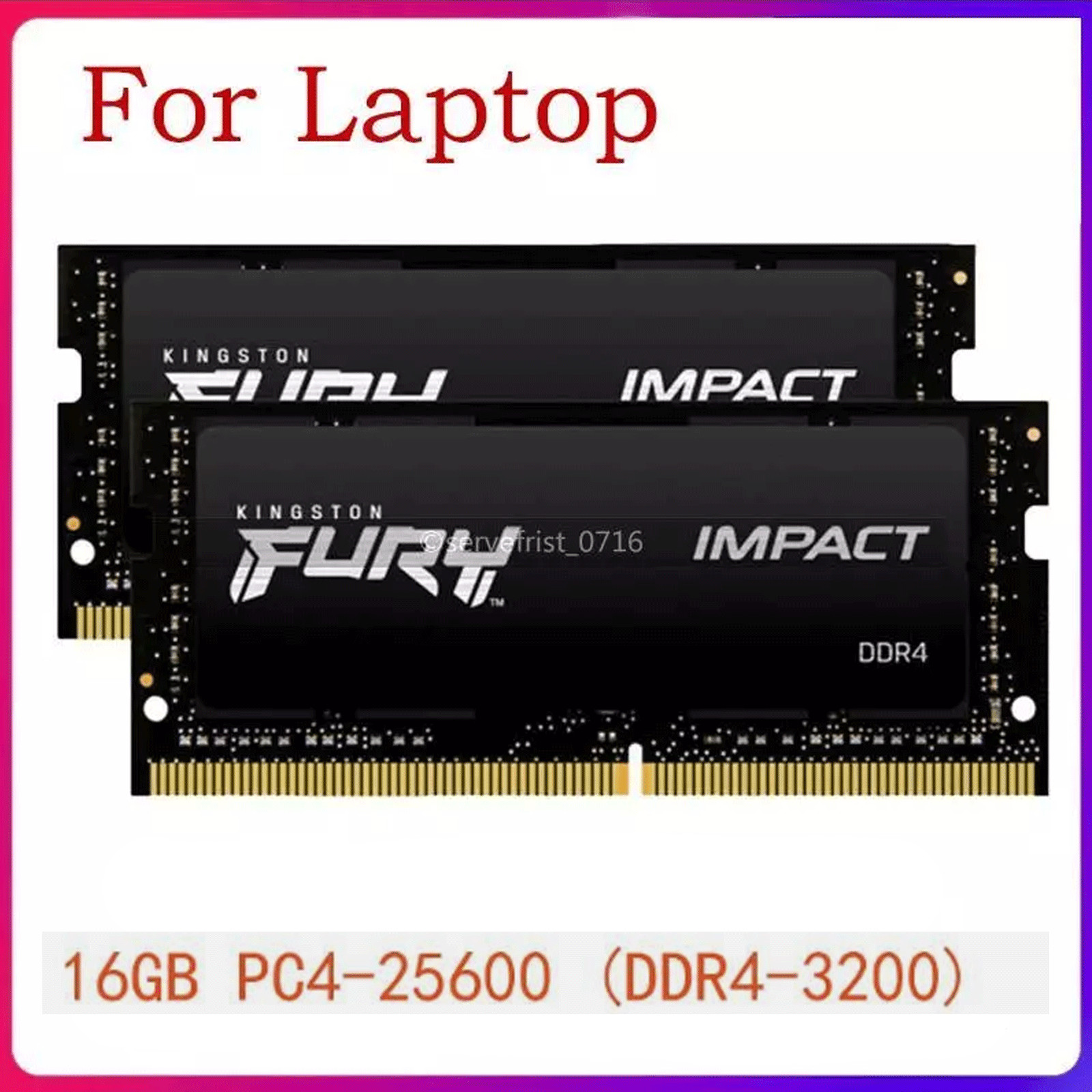 Fury Impact 32GB 16GB 260Pin Ram DDR4 SO-DIMM 3200 MHz PC4-25600 Laptop Memory