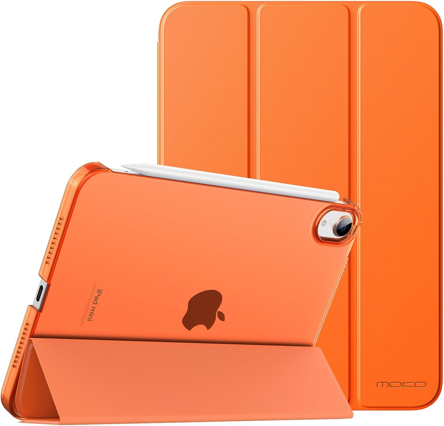 Smart Case for Ipad Mini 7 A17 Pro/Ipad Mini 6 8.3 Inch, Orange