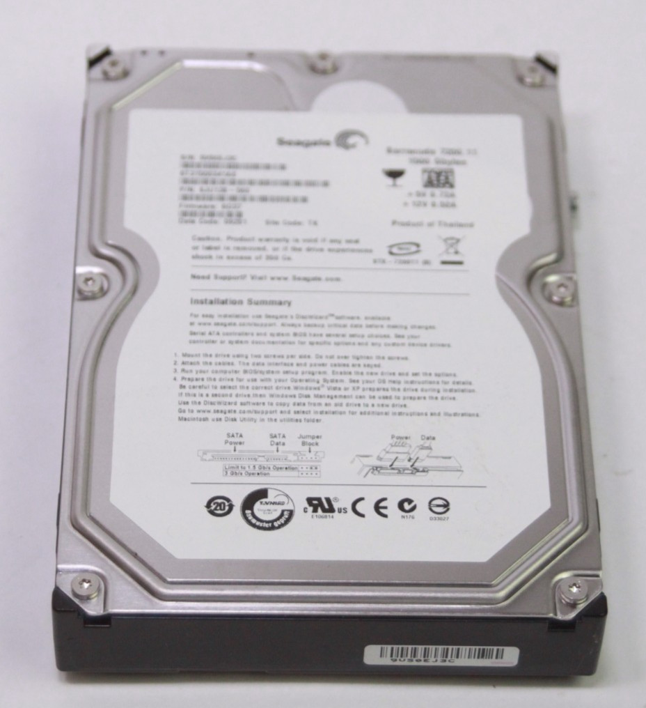 SEAGATE ST31500341AS 1.5TB SATA HARD DRIVE /W:SD37