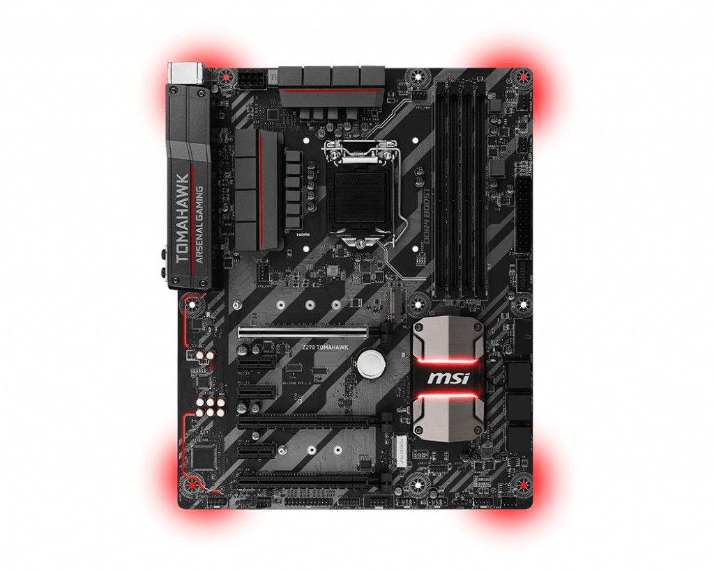 MSI Z270 TOMAHAWK Motherboard Intel Z270 LGA 1151 DDR4 2 x M.2 ATX DVI-D USB 3.1