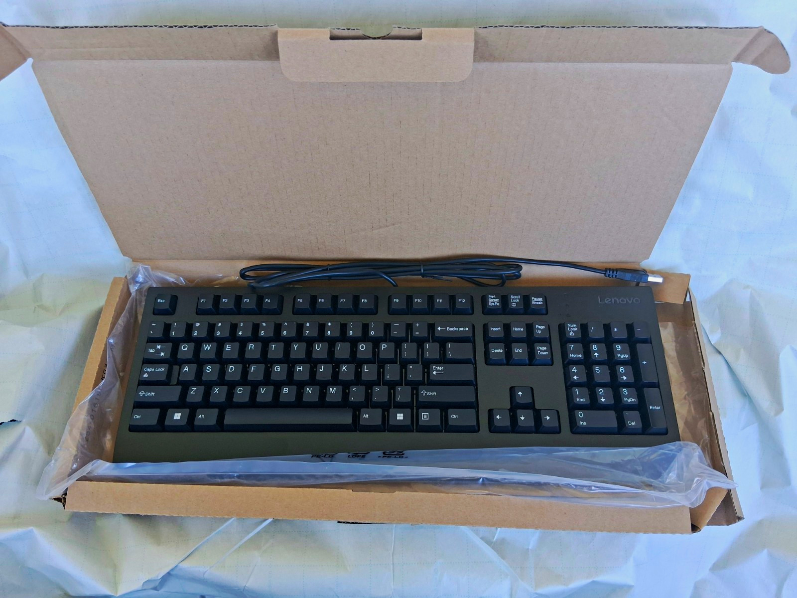 NEW Lenovo Preferred Pro II USB Wired Keyboard Black 00XH688 SD51M37179