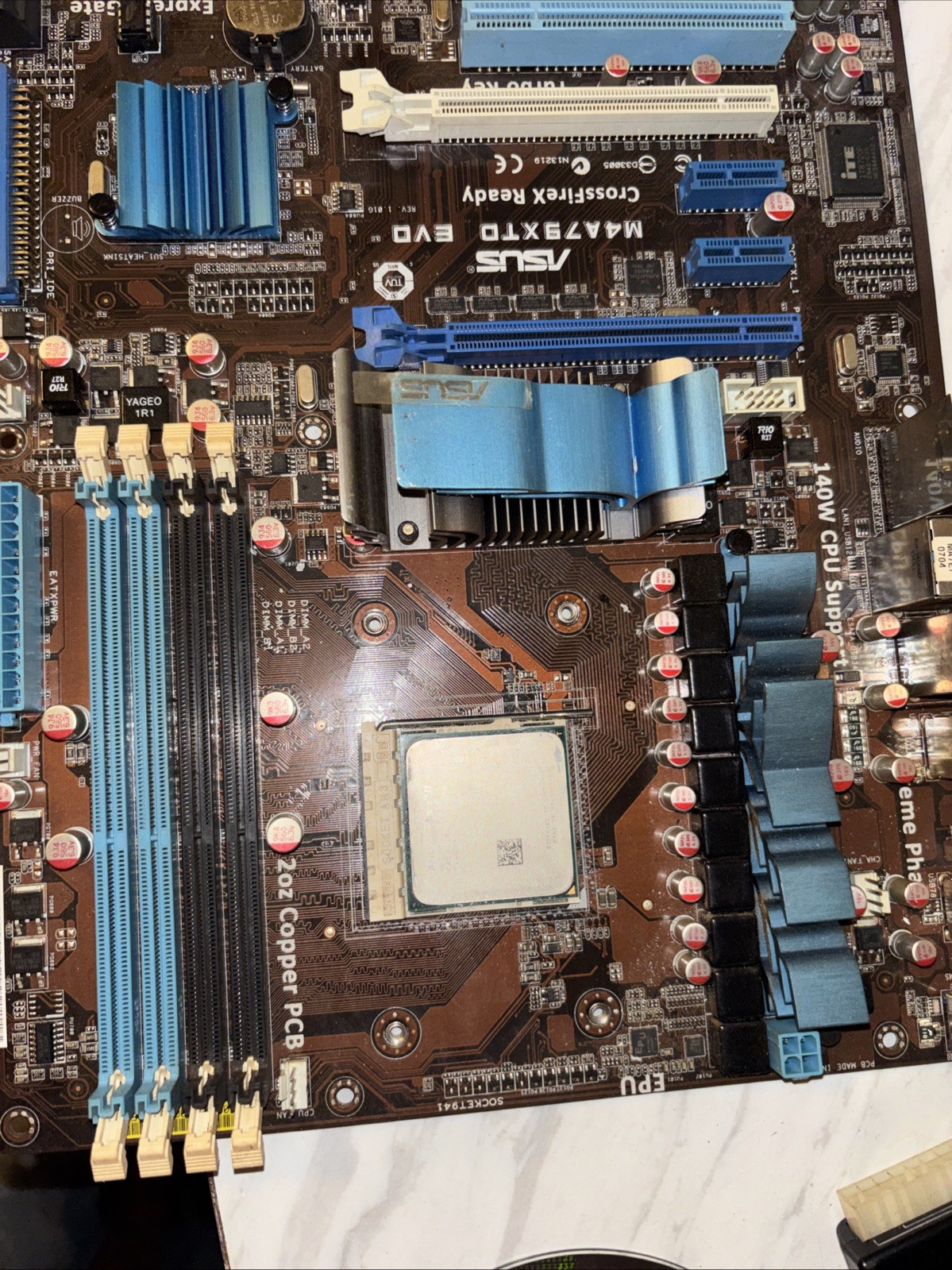 Motherboard Combo Bundle And Phenom 11 X 4 970 Cpu DDR3*2 WD 500GB