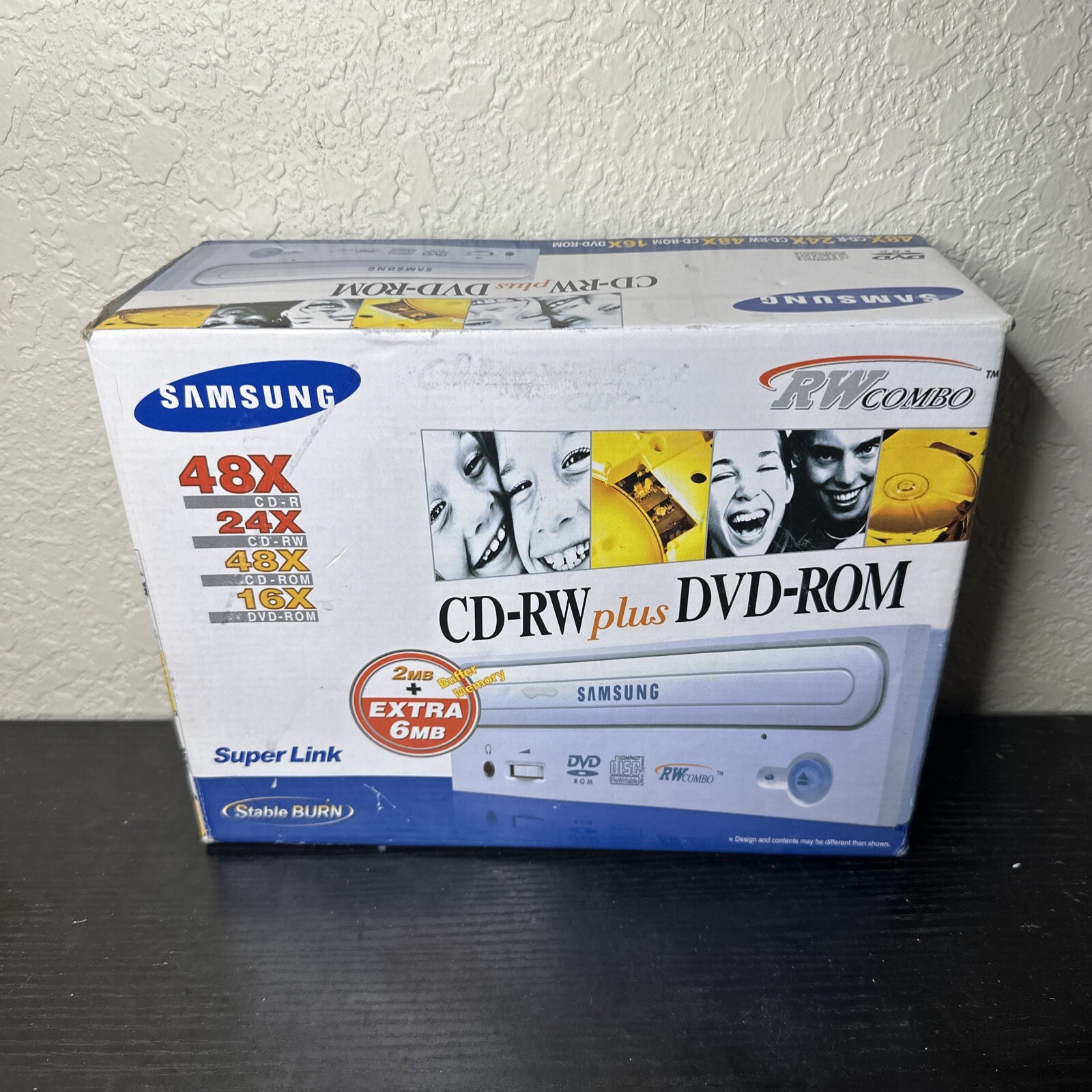 Samsung CD-RW Plus DVD-ROM Model SM-348B/RASF No CD/Cords Open Box
