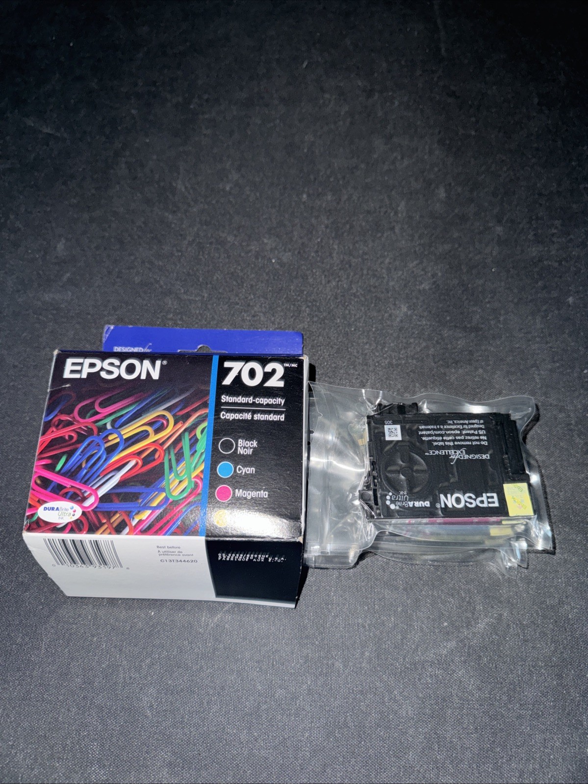 Epson 702 Combo Ink Cartridges - Black/Cyan/Magenta/Yellow - Exp. 02/2029