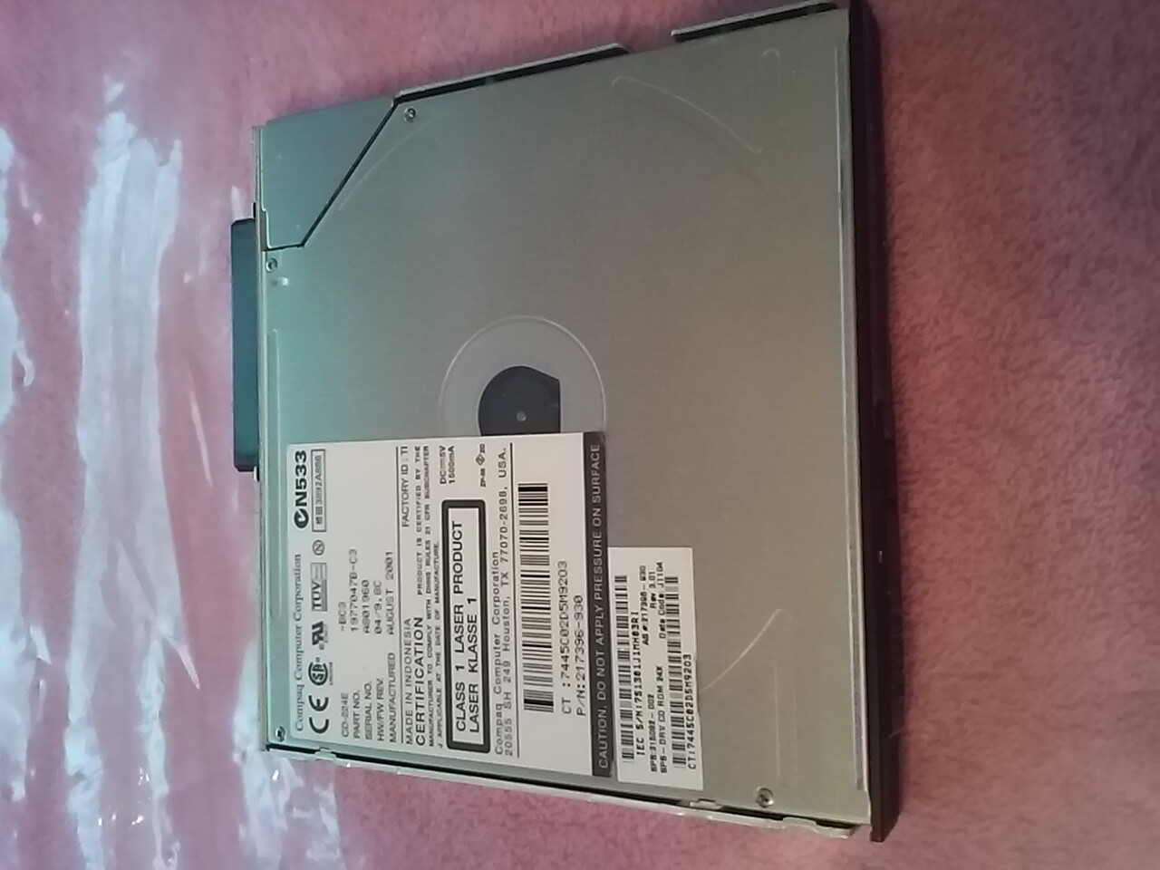 Compaq Evo N800C  CD-ROM 24X CD-224E  315082-002 / 296589-001  