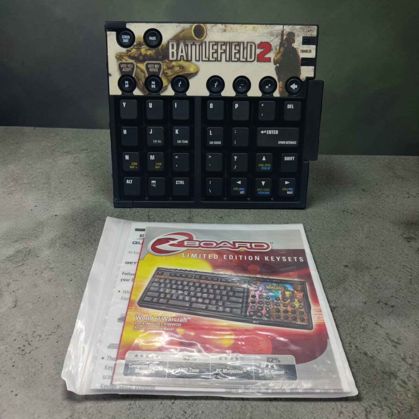 Battlefield 2 Collapsible Keyboard Z Board Limited Edition Keysets Only