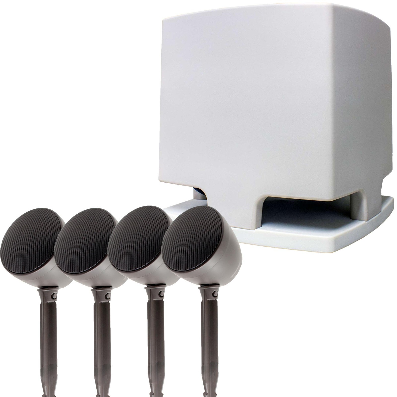 Current Audio CA-LZ100 UltraScape 8" Subwoofer + 4 Landscape Speakers Package