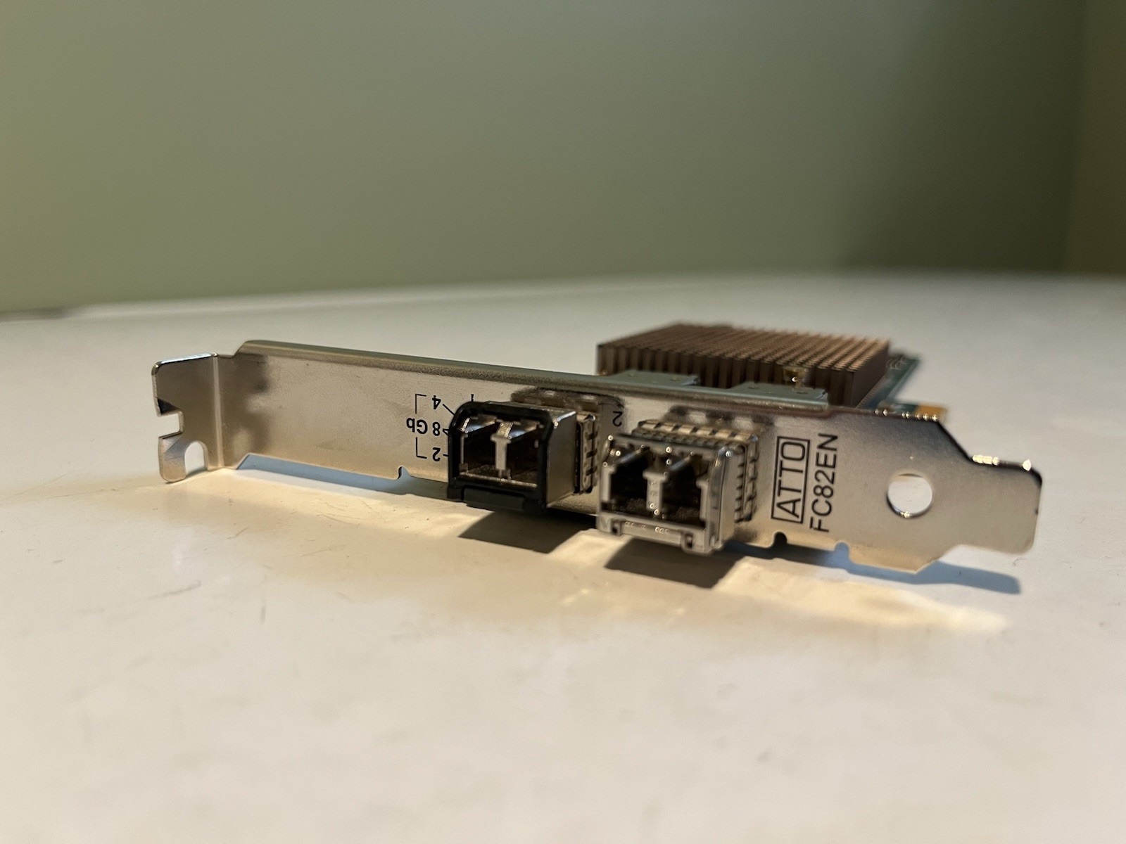 ATTO CELERITY FC82EN DUAL-CHANNEL 8GB/S FIBRE CHANNEL NETWORK ADAPTER w/SFP