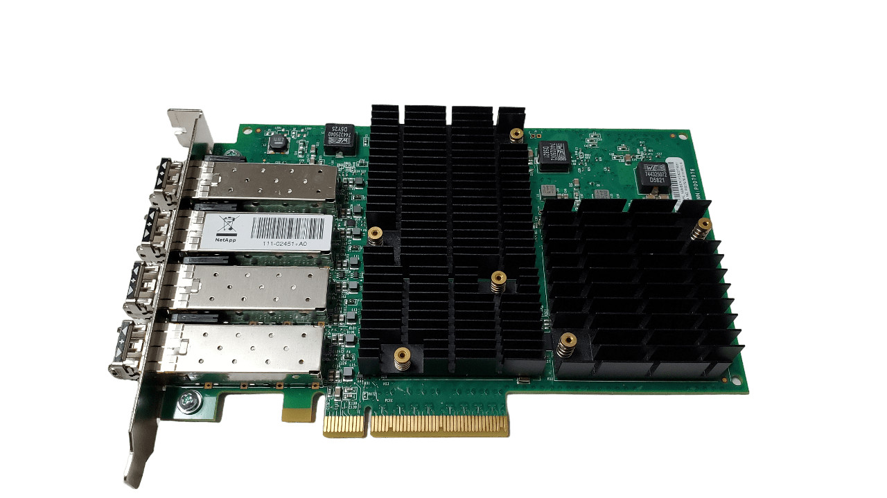 Netapp Quad Port 16Gb Network Card 111-02451 w/ SFPs