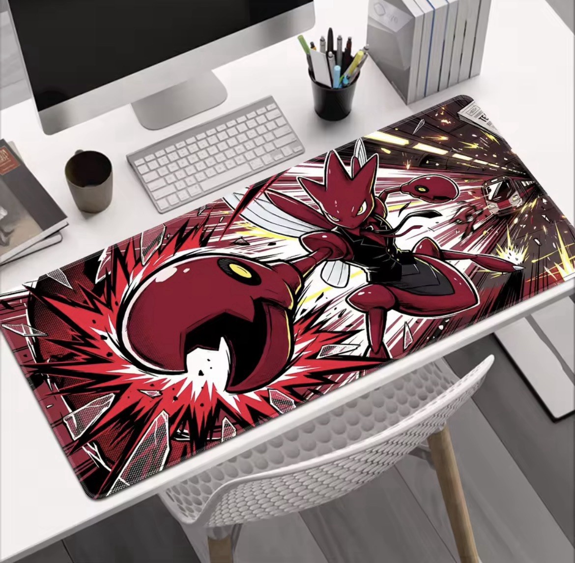 P-Pokemon Scizor Grande Mousepad Large Gaming Mouse Pad