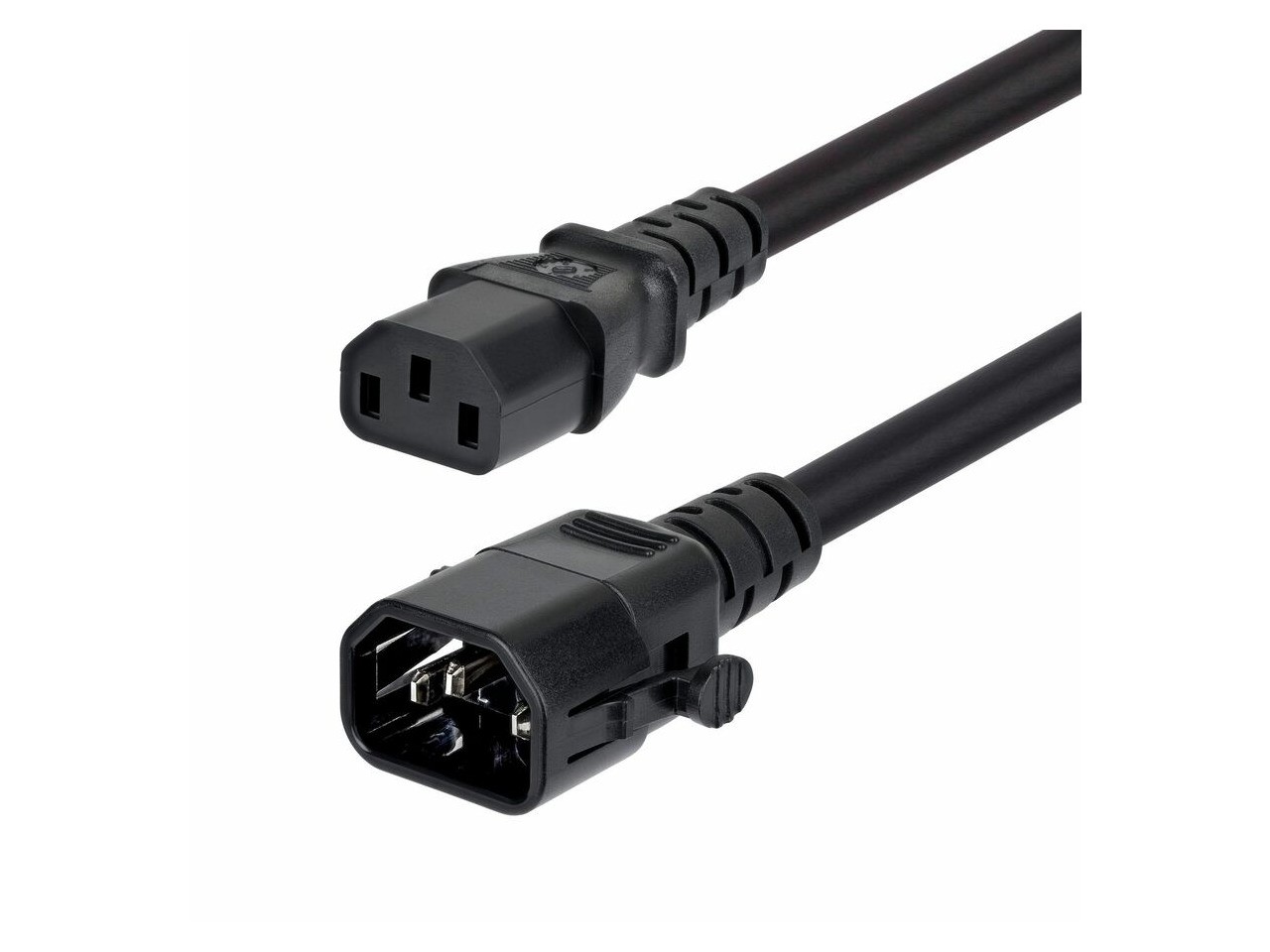 StarTech 10ft (3m) Heavy Duty Power Extension Cord - Locking C14 to C13 - PDU Po