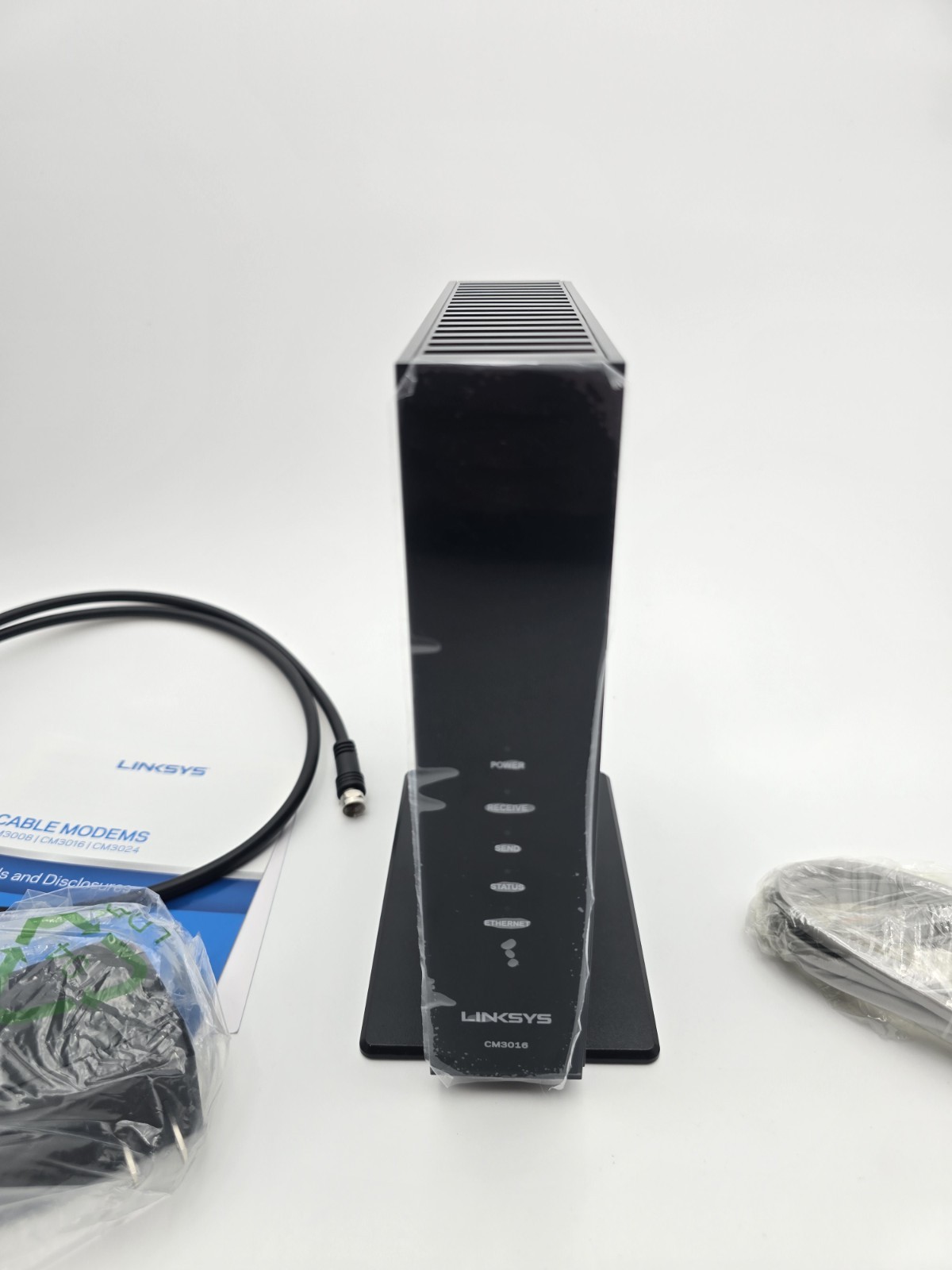Linksys CM3024 24 X 8 Cable Modem Docsis 3.0 Intel With Adapter 