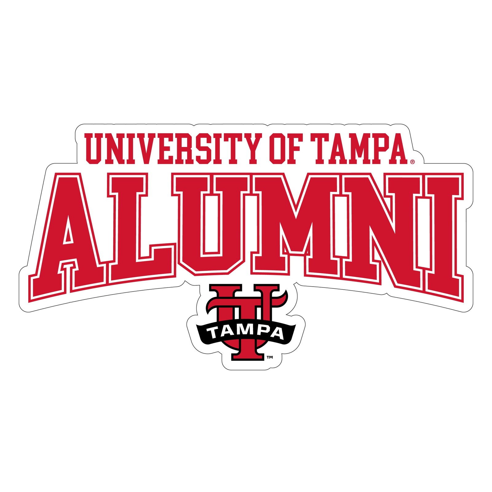University of Tampa Spartans Laser Cut Alumni Vinyl Sticker/Magnet