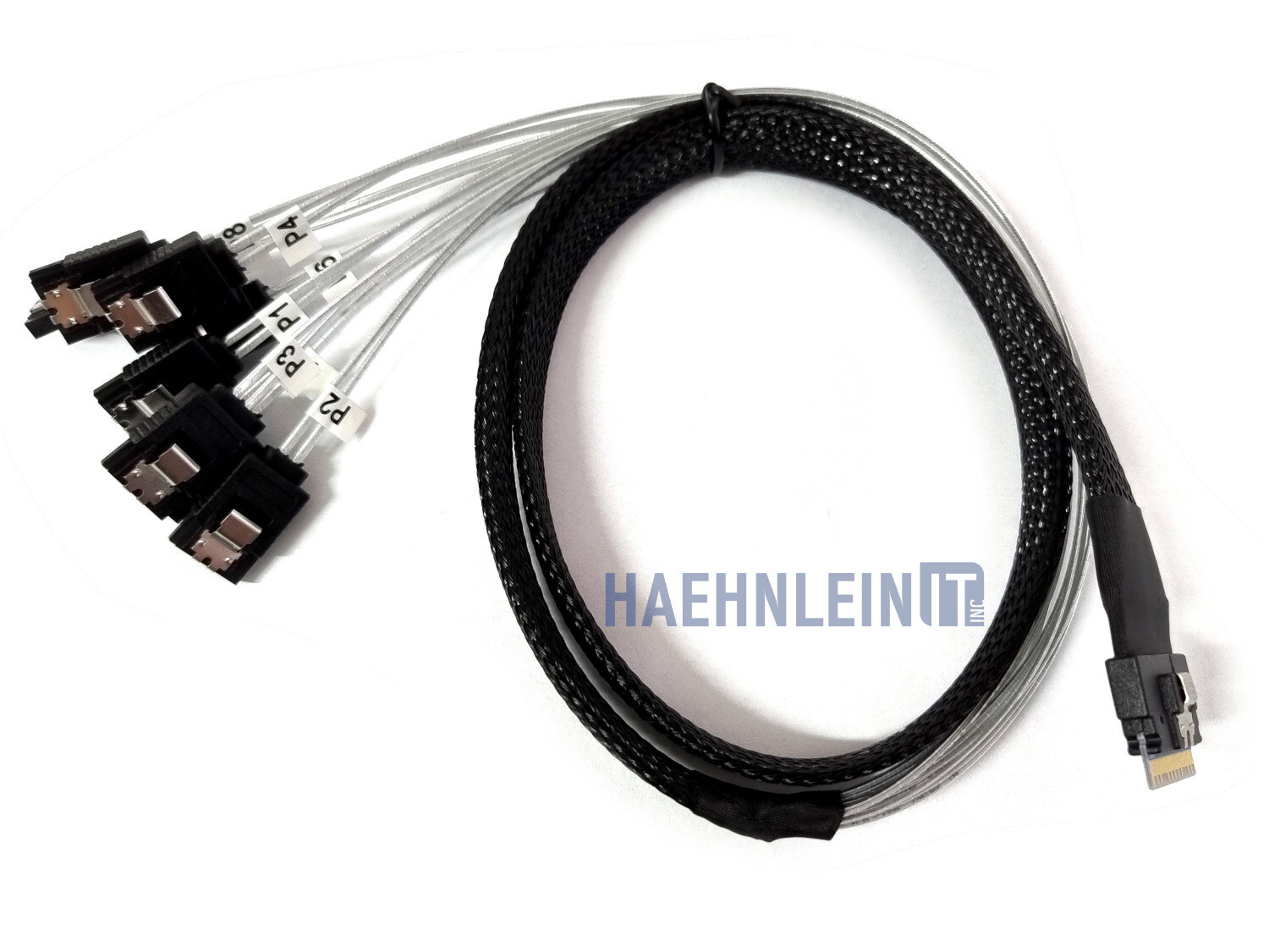 SlimSAS SFF-8654 to 8x SATA Adapter Breakout Cable 1m 3.2ft 24Gbps Slim-SAS OEM