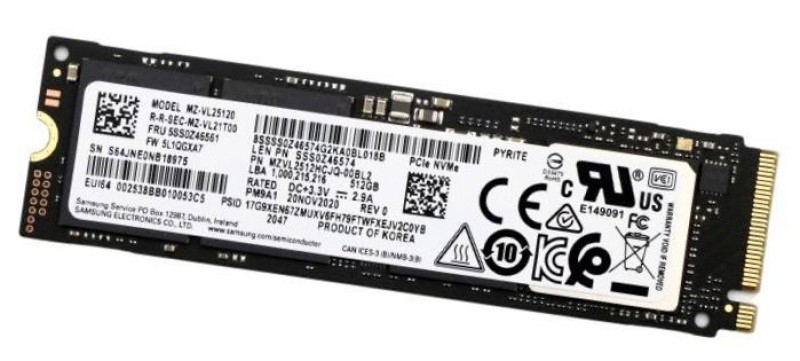 N16684-001 - SSD P4X4 (VAL-T) 512GB M2 2280 Nvme