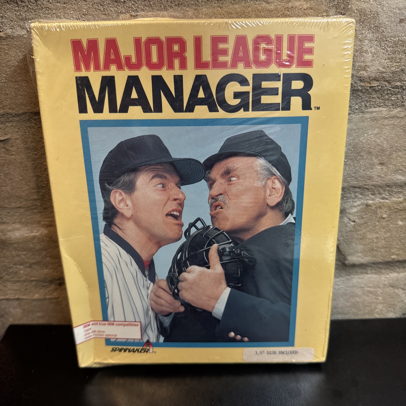 SEALED-Big Box PC Video Game "Major League Manager"-IBM Computer/1986-NEW