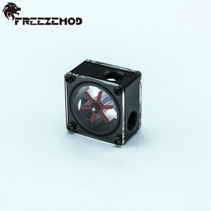 FreezeMod 3 Way Water Cooling Flow Meter Indicator PC Water Cooling G1/4 Thread