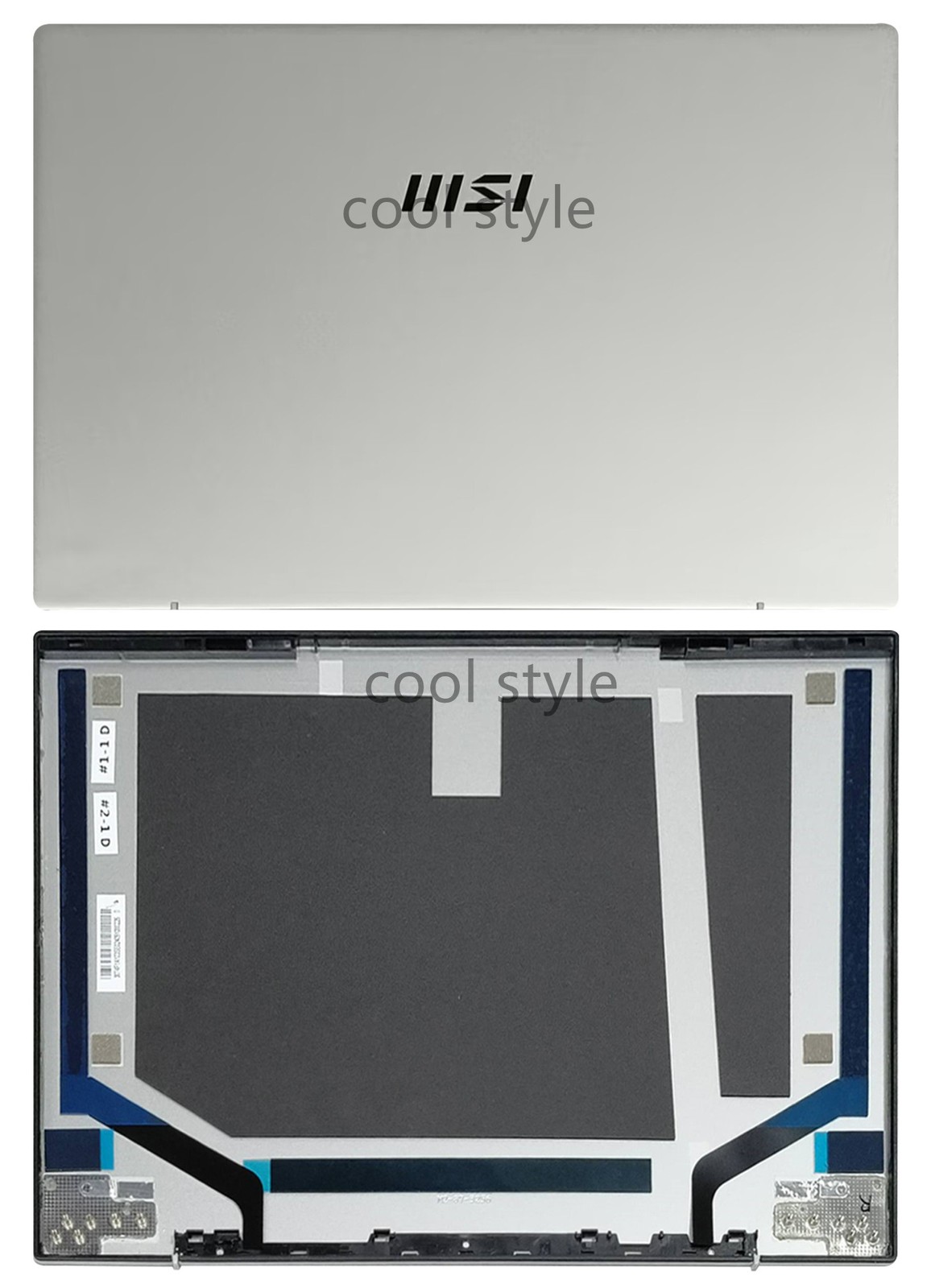 for MSI Prestige 14 Evo B12M B13M MS-14F1 14"Silver Laptop Top LCD Back Cover
