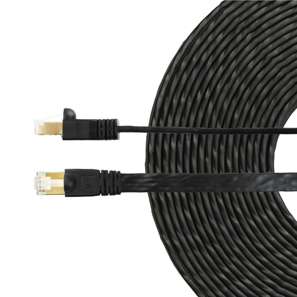 Cat 8 Ethernet Cable 25 ft/7.6m High Speed Shielded Flat Internet Network