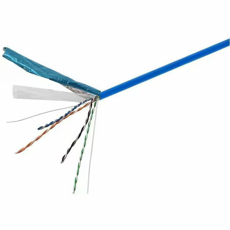 Zoro Select 18617 Data Cable, Cat 5E, 24 Awg, 1000Ft, Blue,  18617