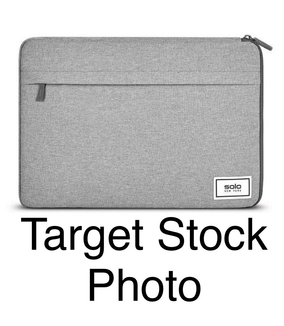 Solo New York Re:Focus I5.6" Laptop Sleeve, Gray w/ 2 Zippered Pockets Used Once