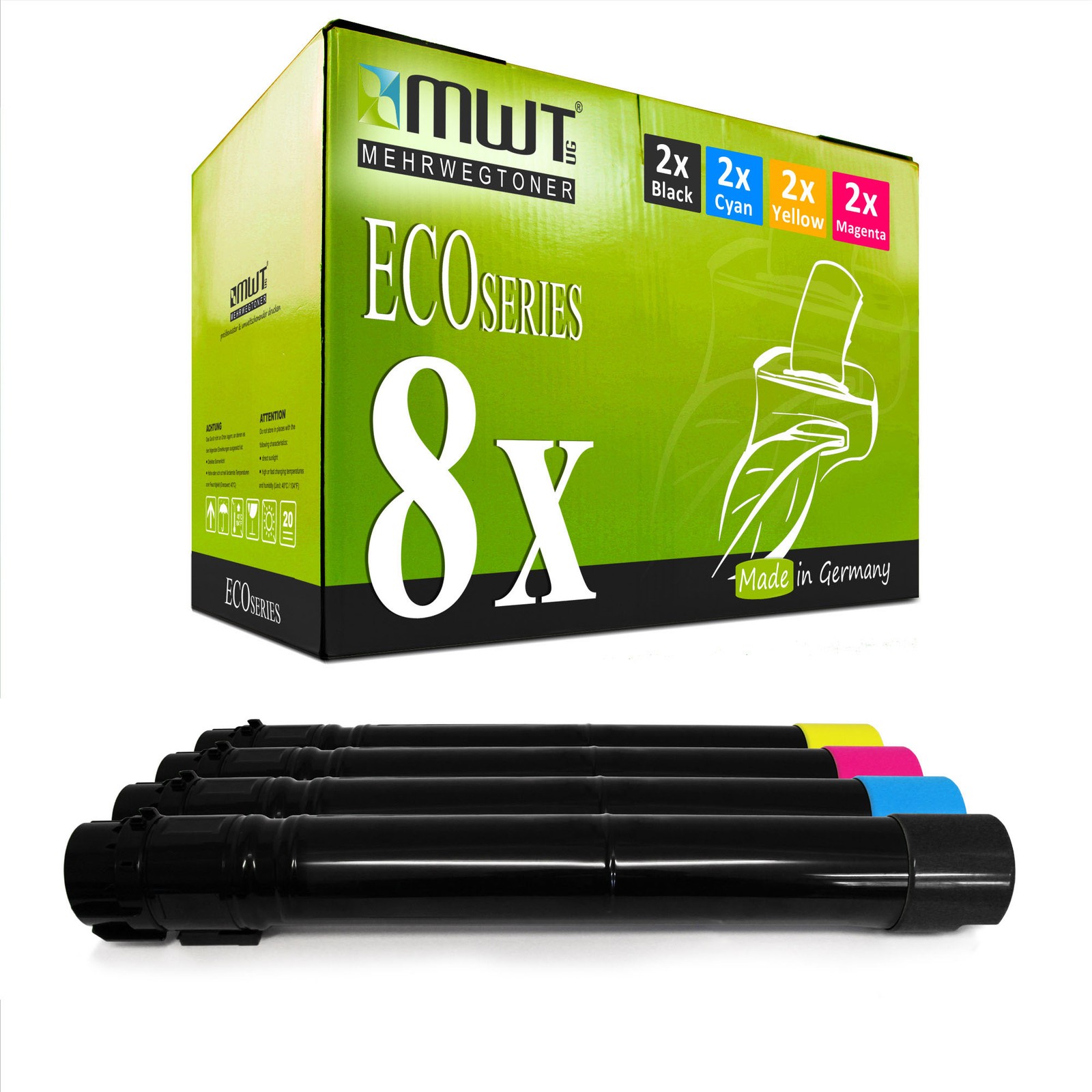 8x Eco Cartridge for Dell 7130-cdn
