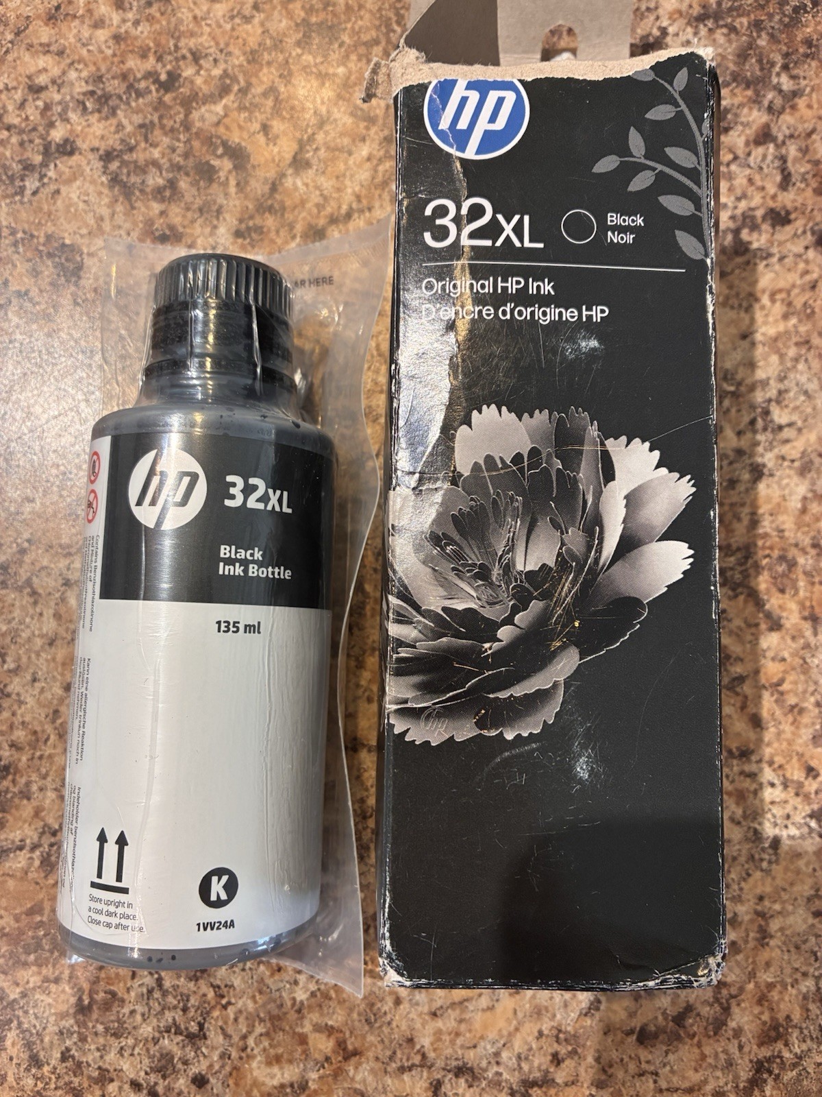 HP 32XL 135ml Black Original Ink Bottle Brand New Sealed