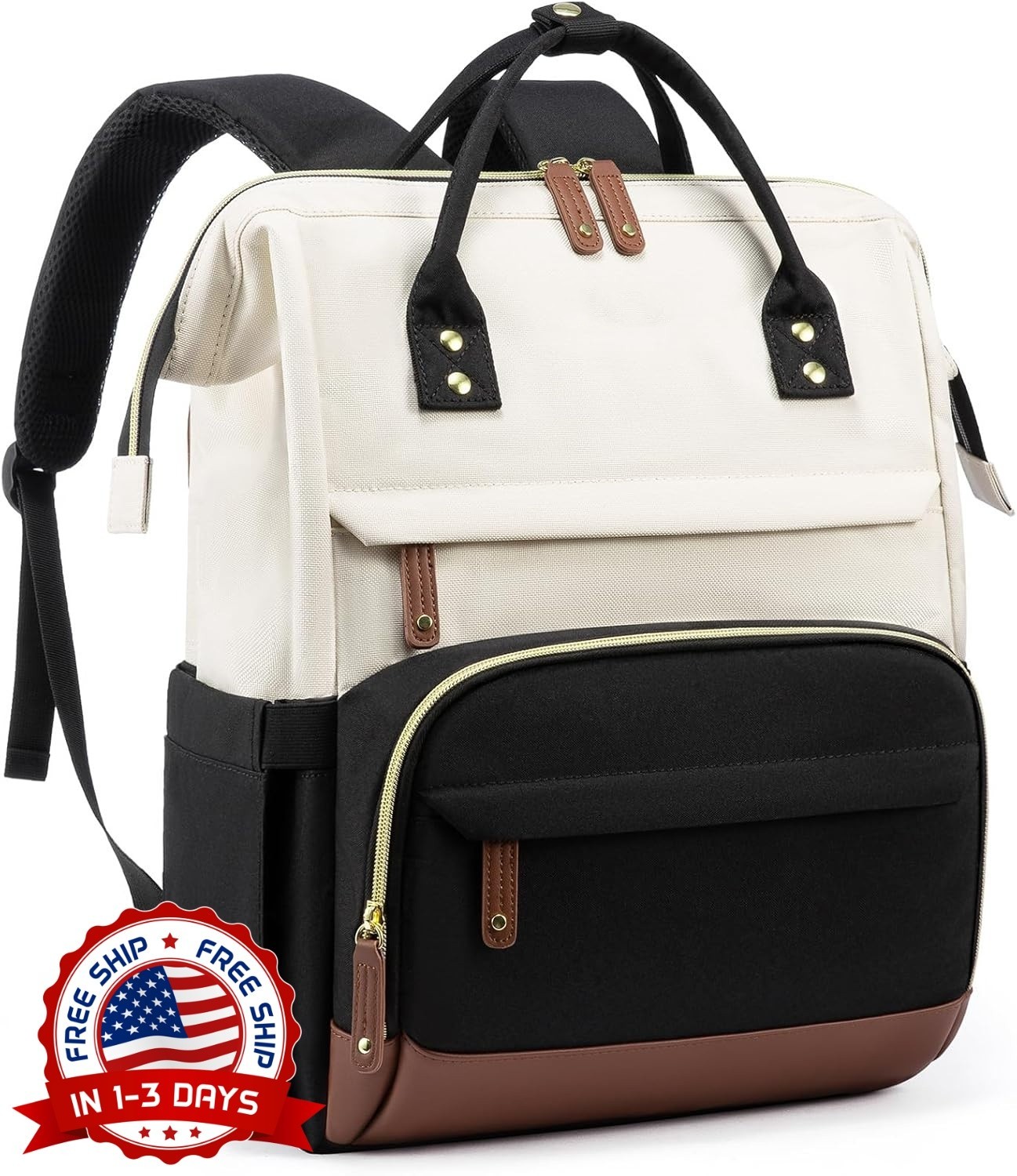 Mochila para portátil de 15,6" para mujer, ideal para el trabajo y el trabajo.