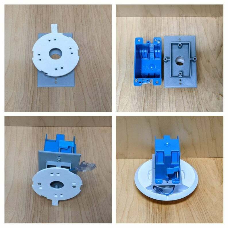 Ubiquiti Unifi AP Small Mount Single 1 Gang Adapter Wall plate