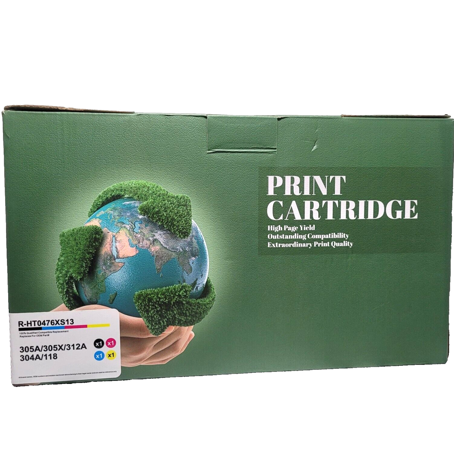 New 4 Pack 7 Magic Toner Cartridge HT0476XS13 305A/305X/312A/304A/118 BK/C/M/Y