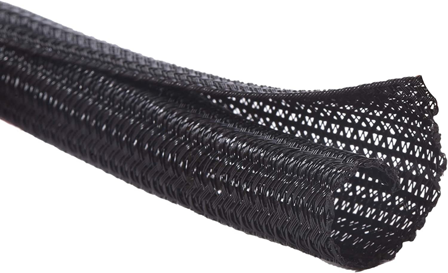 Alex Tech 10Ft - 1/2 Inch Cord Protector Wire Loom Tubing Cable Sleeve Split Sle