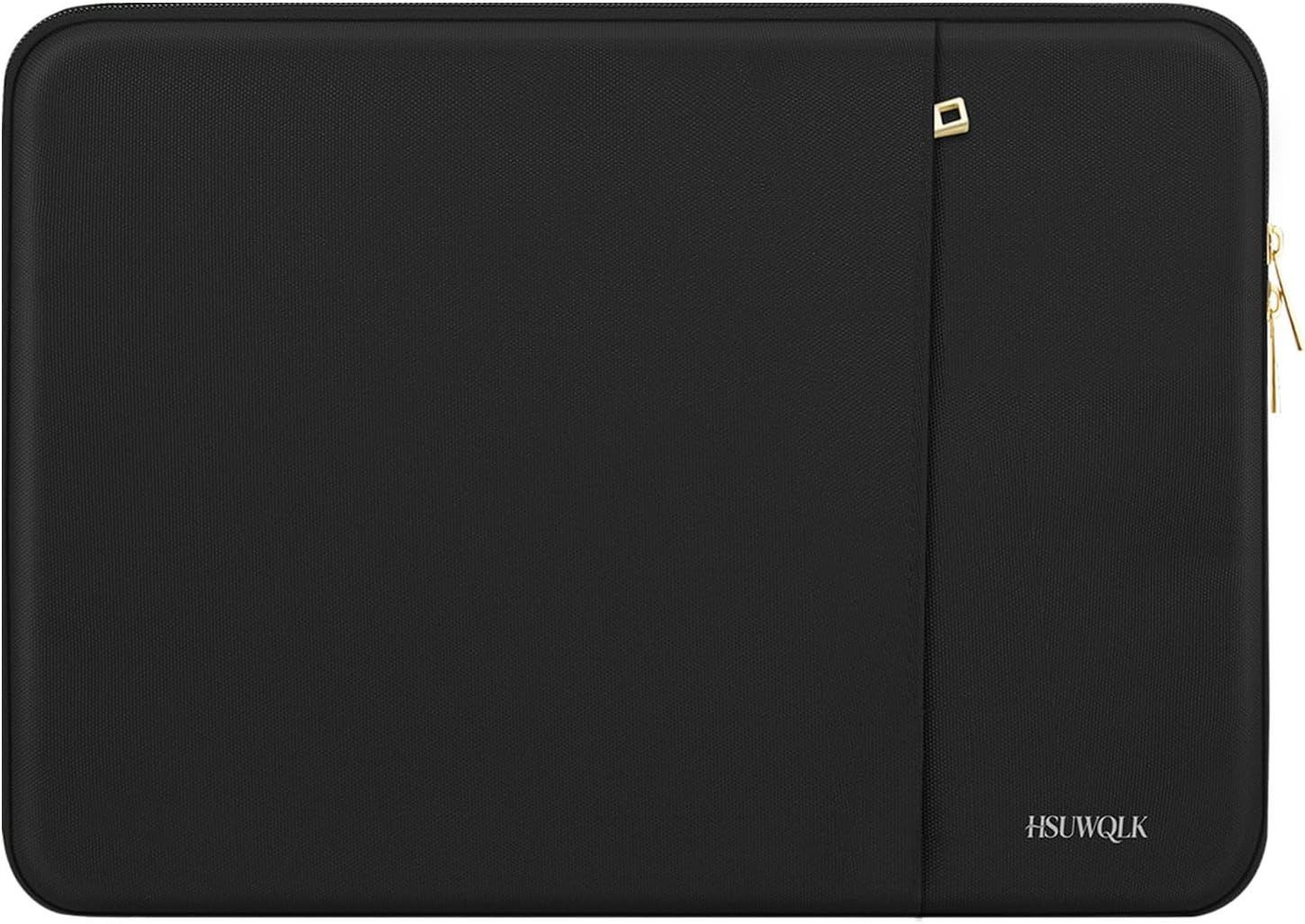 Black Laptop Sleeve for 13-13.3 Inch Laptops, Compatible with MacBook Air/Pro 13