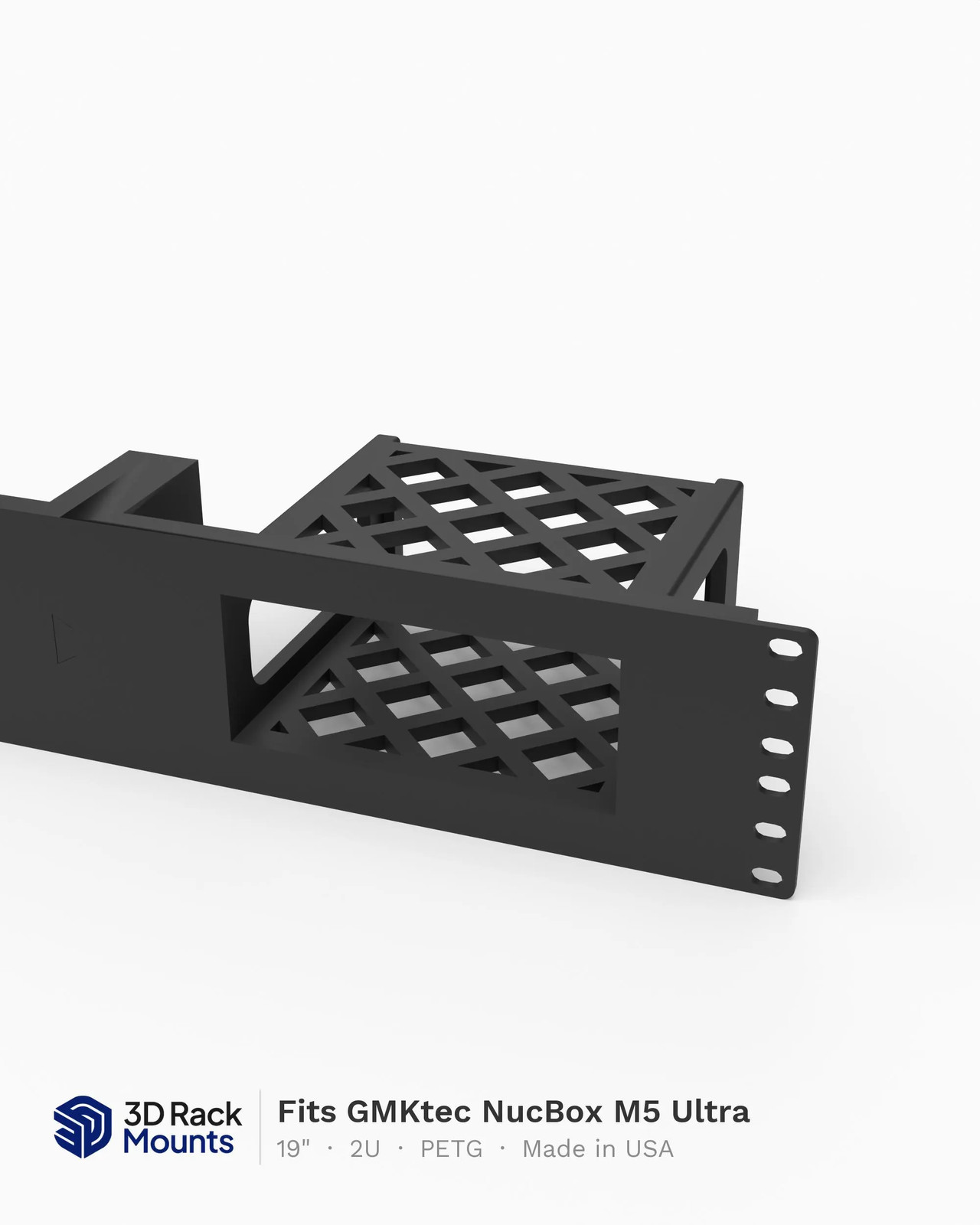 19" GMKtec NucBox M5 Ultra / M5 Plus Mini PC Rack Mount - 2U (Modular)