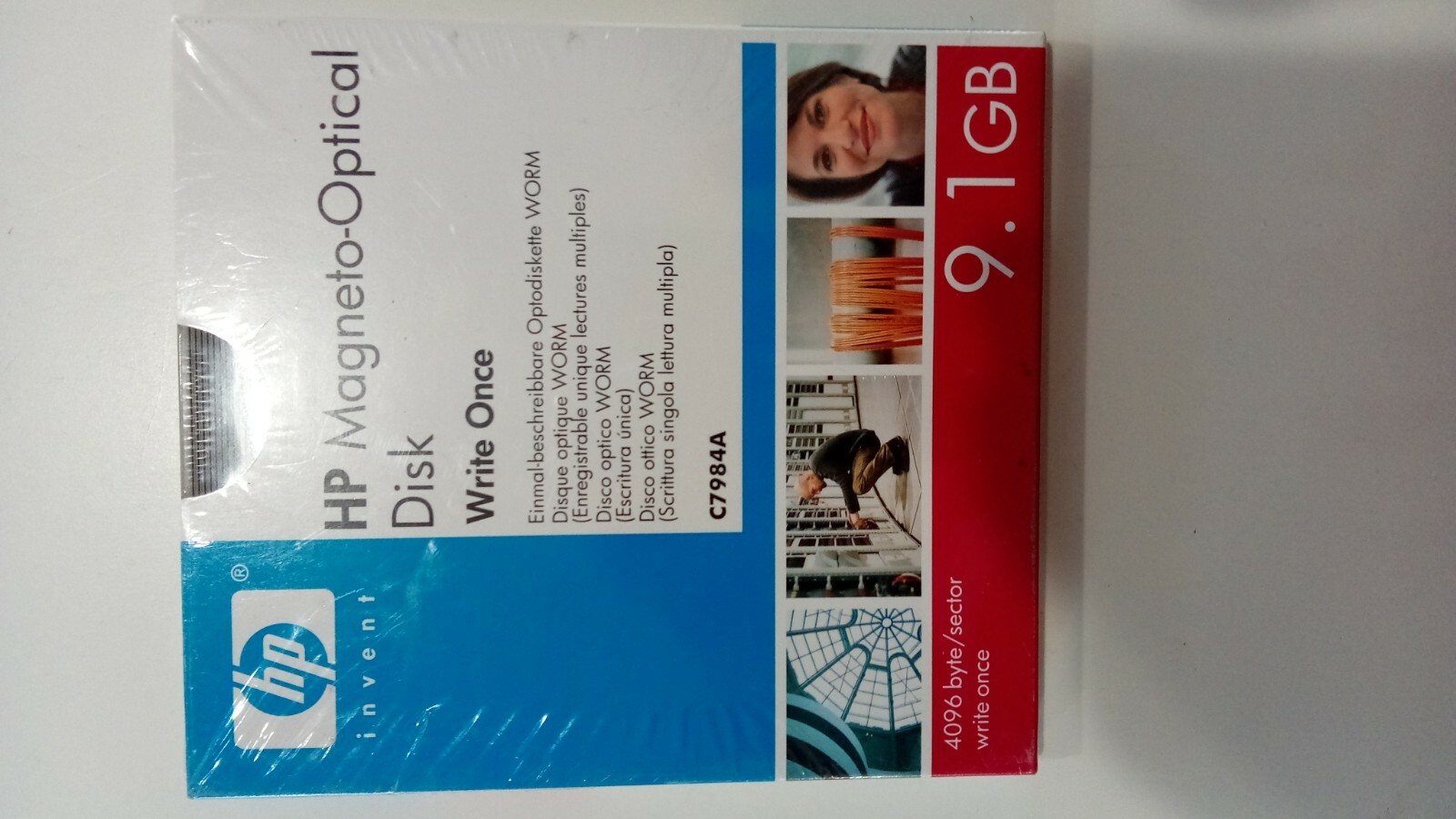 HP C7984A 9.1GB WRITE ONCE OPTICAL MO DISK  - *NEW* - SEALED ( LOT of 4)