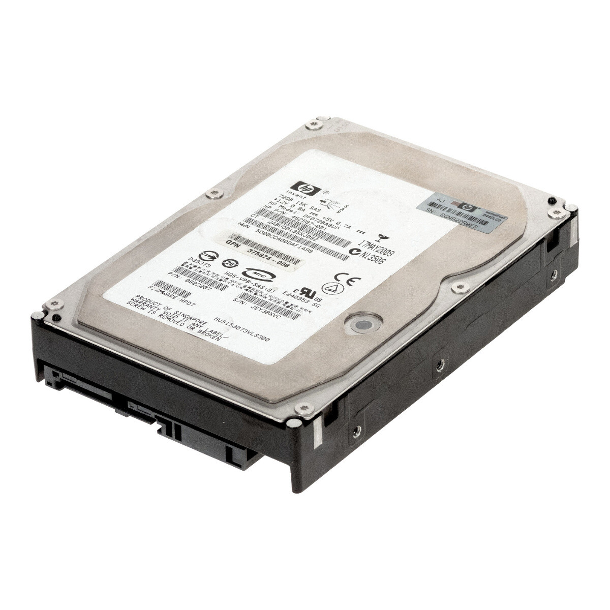 HARD DRIVE HP 462587-001 DF072BABUD 72GB 15K 16MB SAS 3.5'' 