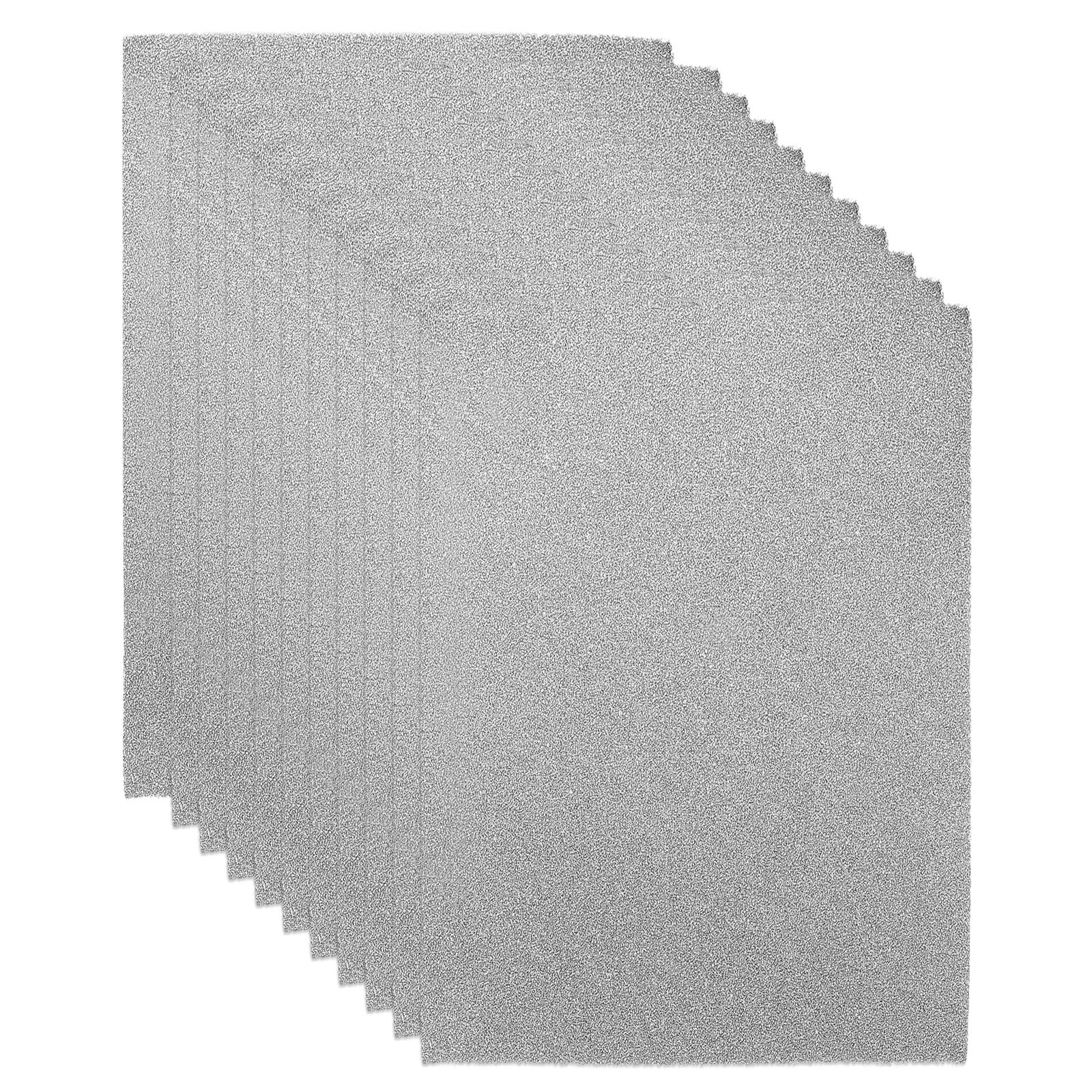 10pcs 12" x 8" x 0.12" Filter Foam Sponges Fan Replacement Filters, Black