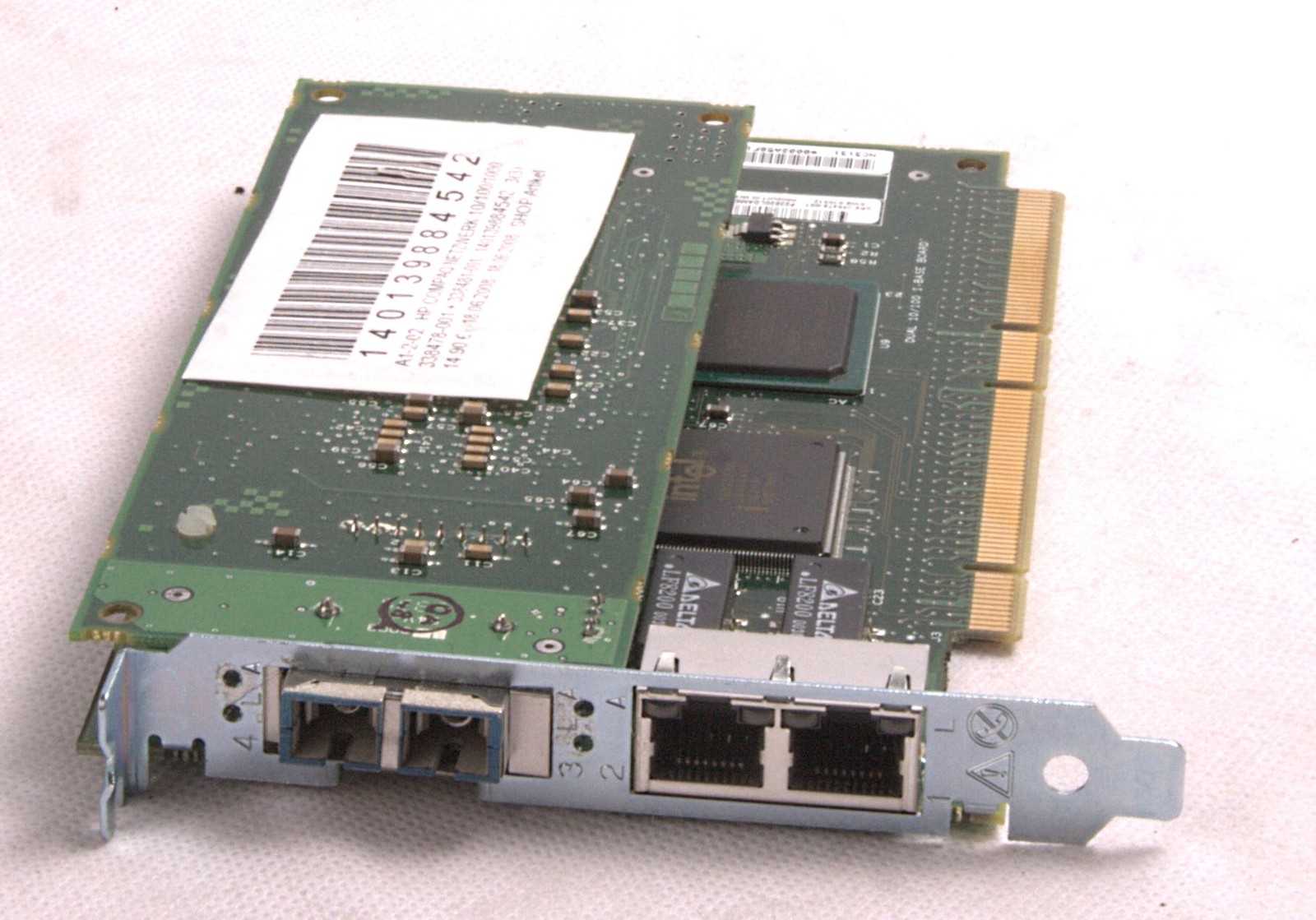 HP network card NC3134 161105-001 2xLAN 100Mb + 338481-001 2xLX fiber optic 1Gb