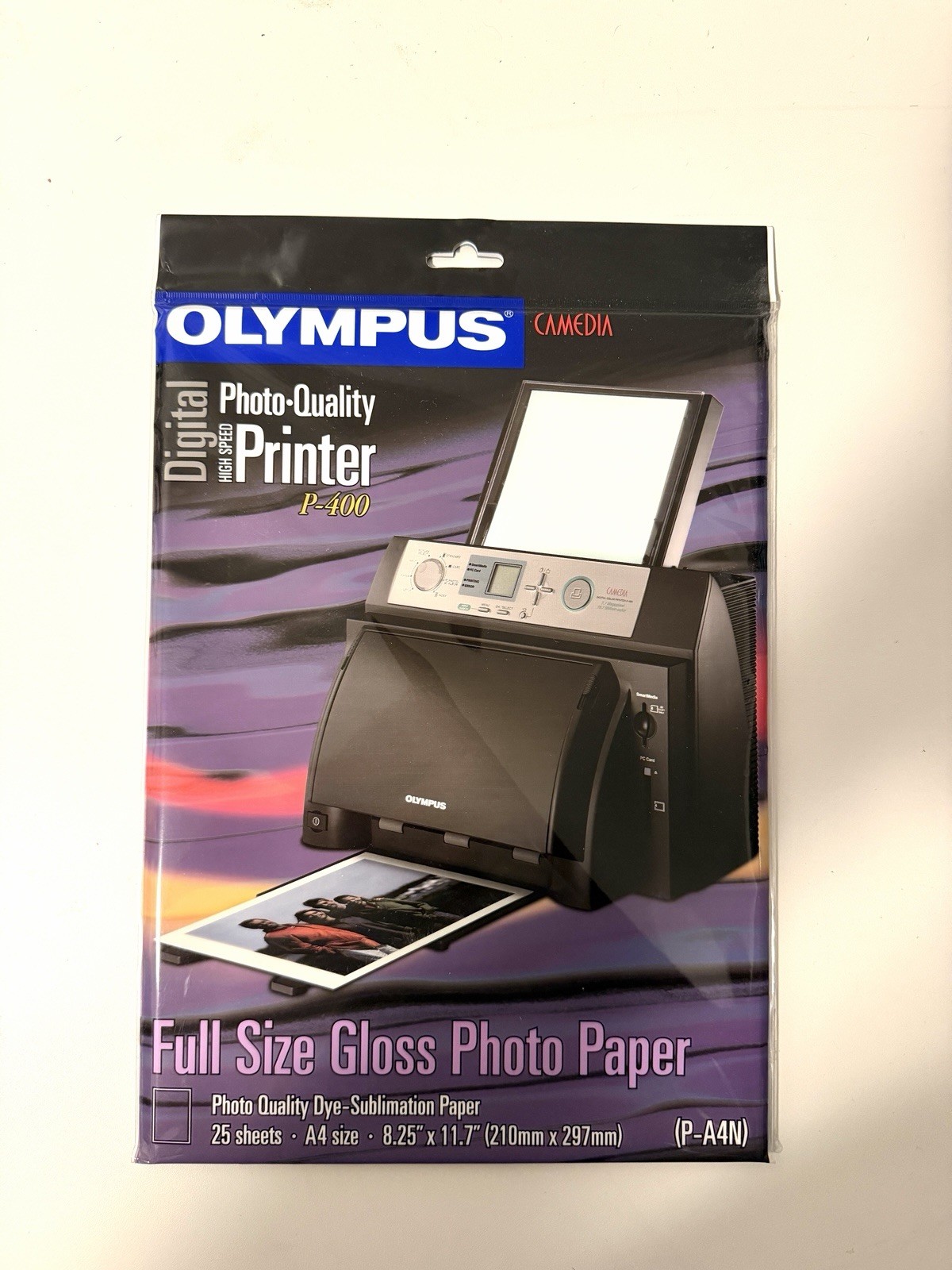 Olympus Camedia P-A4N Full Size Gloss Photo Paper A4 25 Sheets Sealed NOS