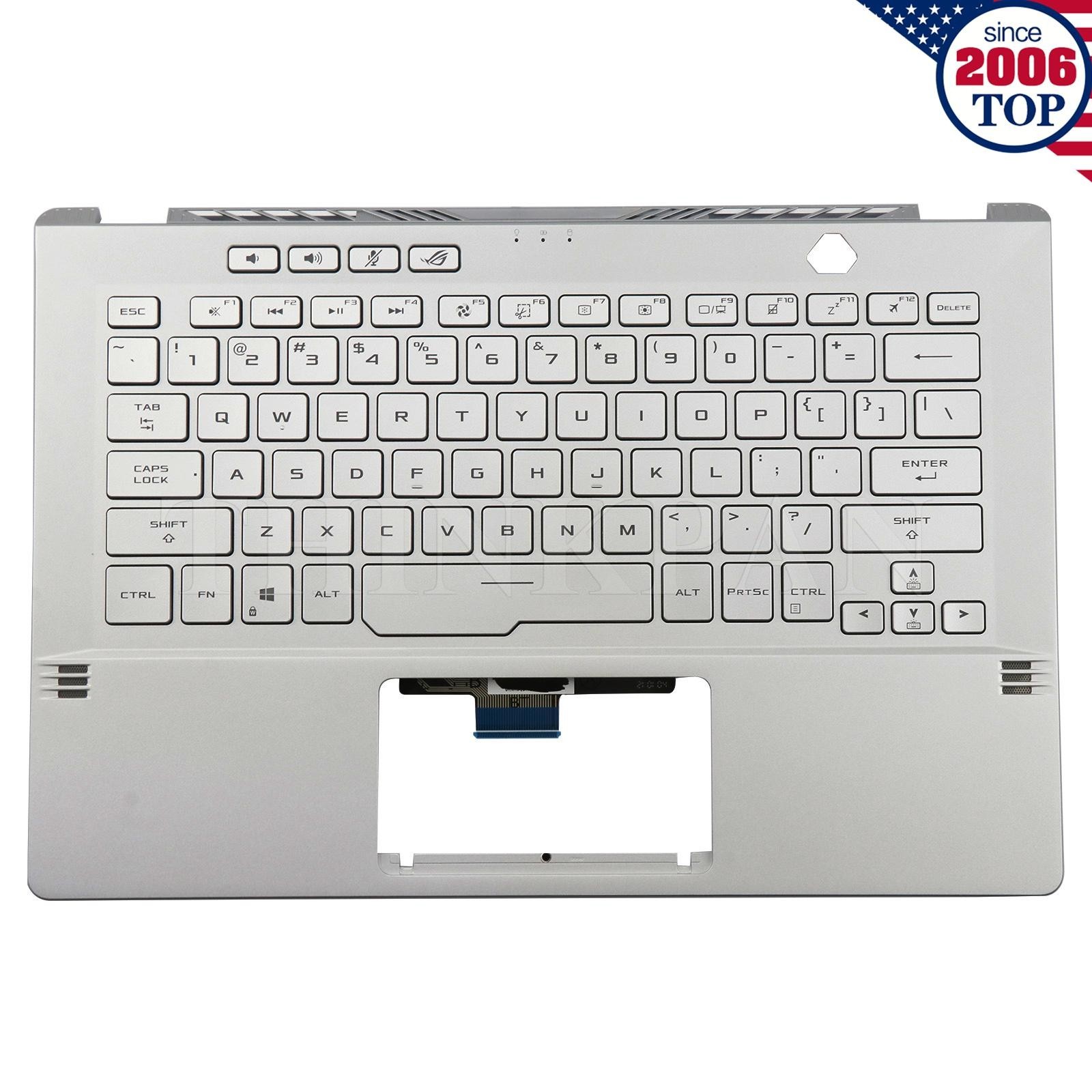 New ASUS ROG Zephyrus GA401IH GA401Q GA401U Palmrest w/ Backlit Keyboard White