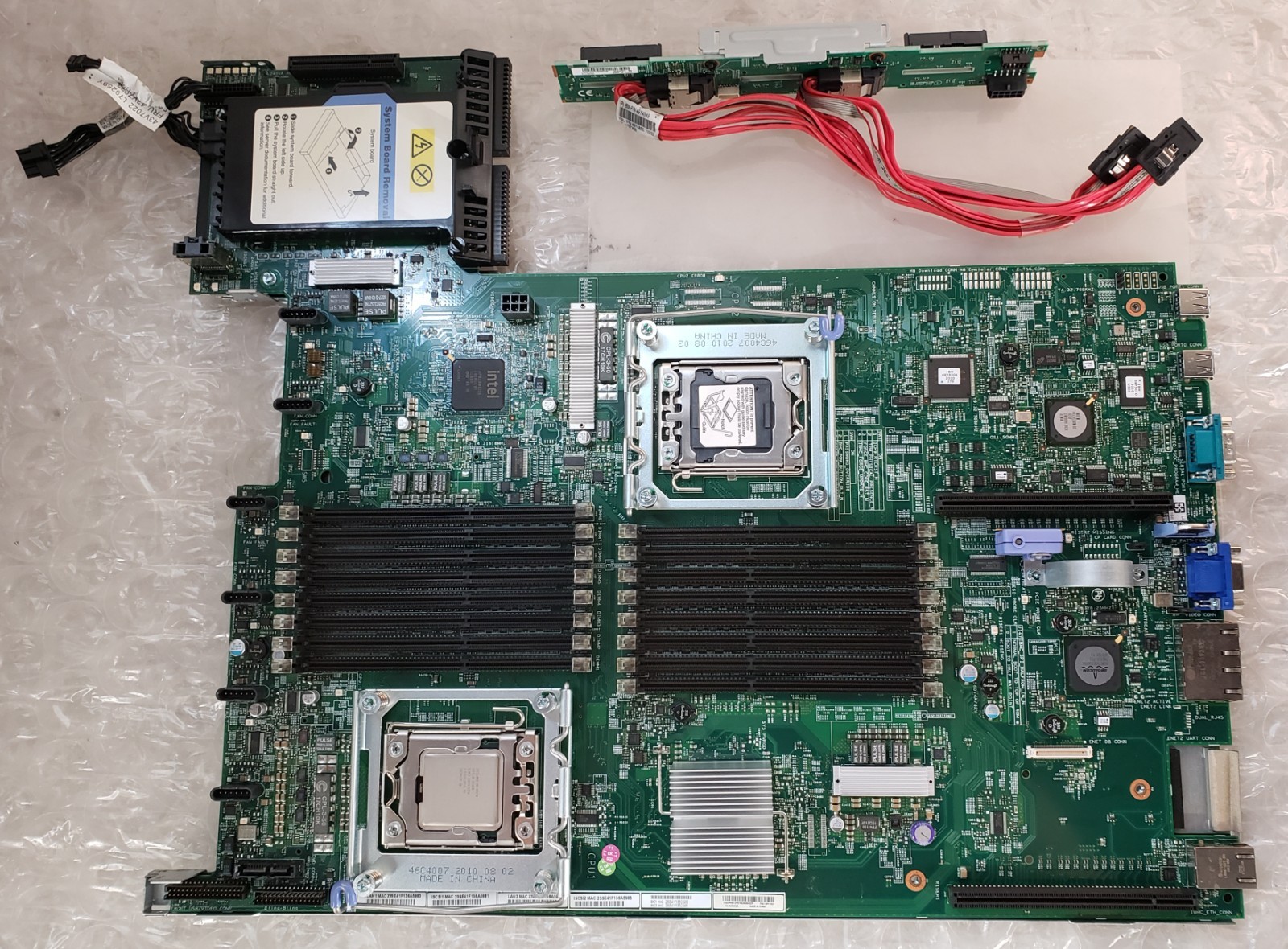 IBM AC1 7946 System X3550 M2 Motherboard w/ Riser + SAS/SATA Backplane + X5570