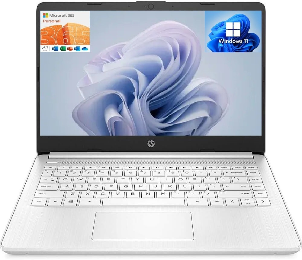 HP 14'' HD Laptop, AMD 3020e, 8GB RAM, 120GB SSD + 64GB eMMC, Office 365, Win11