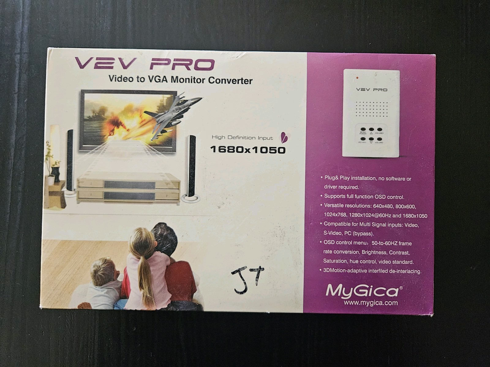 MyGica V2V Pro Video to VGA Monitor Converter (HDI 1680 x 1050) Sold As IS