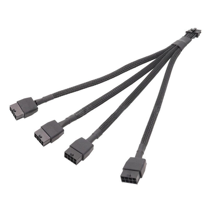 30CM 4x8pin PCI-e 5.0 to 16pin (12+4) 12VHPWR Connector Cable for GPU RTX4080