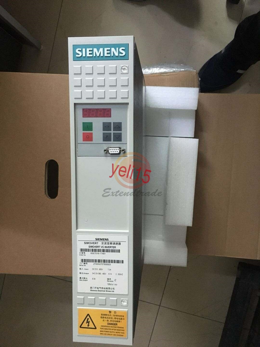 NEW ONE Siemens Frequency Converter 6SE7016-1TA61 6SE7 016-1TA61