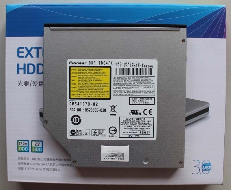 Pioneer BDR-TD03, BDR-TD04, BDR-TD05, BD-RE Blu-ray Burners, Optical Drives